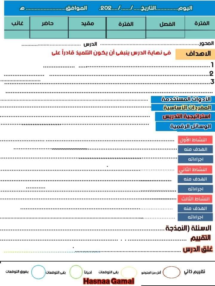 طريقة تحضير علوم للصف الرابع الابتدائي ٢٠٢٢ - العلوم