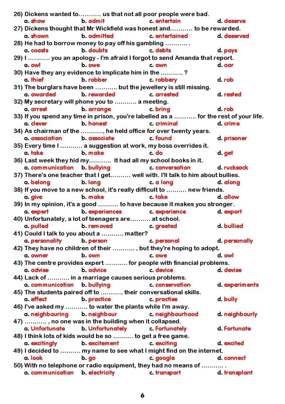 مراجعة إنجليزي للصف الاول الثانوى 2022 - ٢٠٢٢