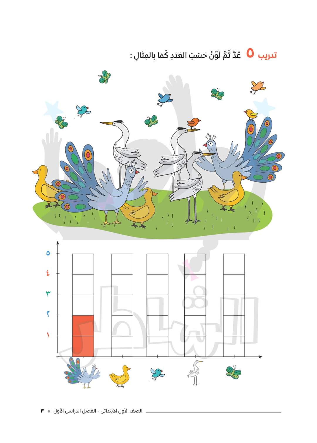 مذكرة تدريبات انجليزي للصف الأول الابتدائي ترم اول - الشاطر