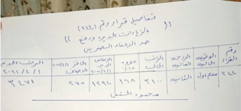 شرح قرار رقم 244 مرتب معلم اول بالزيادة الجديدة و رفح حد الاعفاء الضريبي ابريل 2022 - اخبار التعليم
