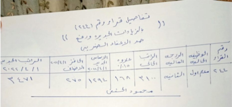 شرح قرار رقم 244 مرتب معلم اول بالزيادة الجديدة و رفح حد الاعفاء الضريبي ابريل 2022 - اخبار التعليم