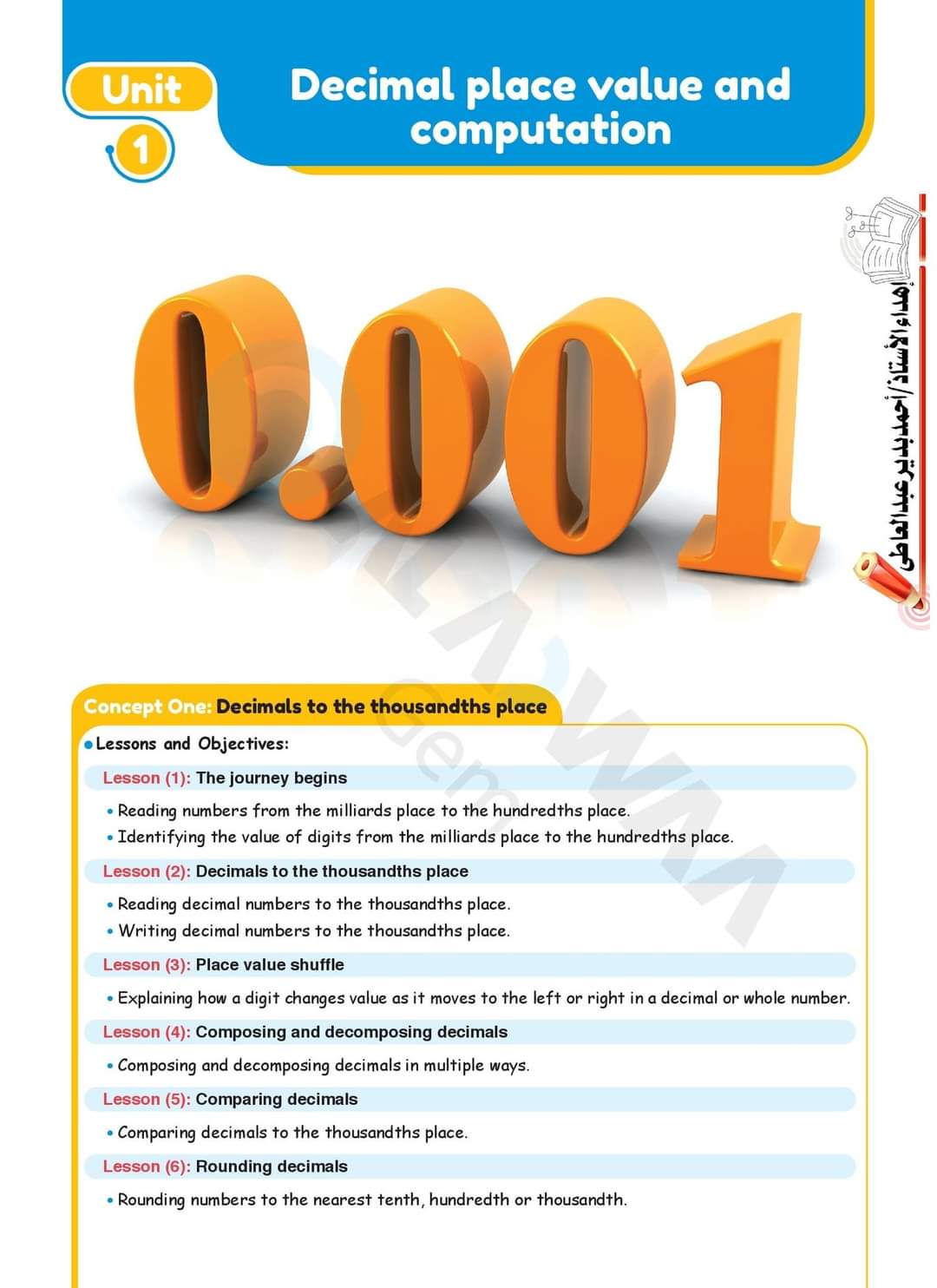 تحميل كتاب الأضواء ماث math الصف الخامس الابتدائي 2023 - تحميل كتاب الأضواء