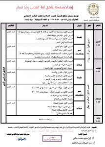 توزيع منهج التربية الاسلامية للمرحلة الابتدائية 2022 - 2023 - توزيع مواد المرحلة الابتدائية
