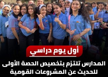 الحصة الأولى للحديث عن المشروعات القومية والولاء والانتماء للوطن - اخبار التعليم