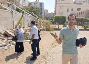 انهيار سور مدرسة العائلة المقدسة بمصر الجديدة - اخبار التعليم