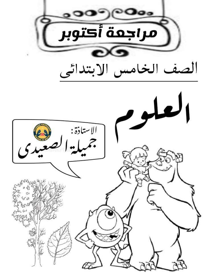 تحميل مراجعة الجميلة علوم الصف الخامس الابتدائي لشهر اكتوبر 2022 - تحميل مذكرات الجميلة