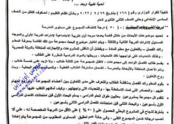 طريقه عمل الابحاث للطلاب للعام الدراسى 2022 - 2023 مع تطبيق القرار (168) - طريقة عمل الأبحاث