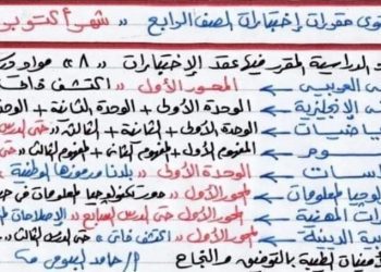 مقرر امتحان شهر اكتوبر للصف الرابع الابتدائي - مقررات اختبارات رابعة ابتدائي