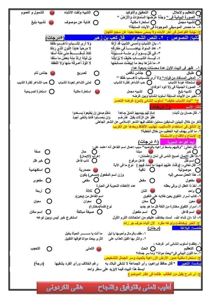 3 اختبارات لغة عربية للصف الأول الثانوى 2023 مواكبة لنظام الامتحان المقالى والاختيار من متعدد 3 اختبارات لغة عربية للصف الأول الثانوى 2023 مواكبة لنظام الامتحان المقالى والاختيار من متعدد - اختبارات هاني الكردوني