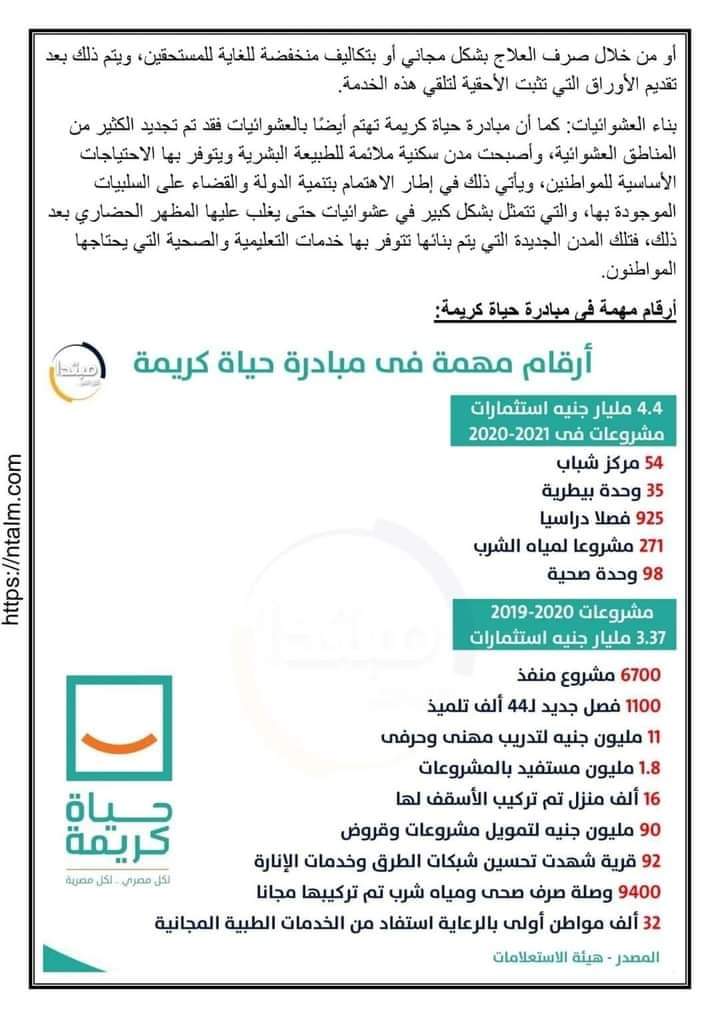 نموذج استرشادى لبحث عن مبادرة حياة كريمة مناسب لجميع الصفوف - بحث حياة كريمة