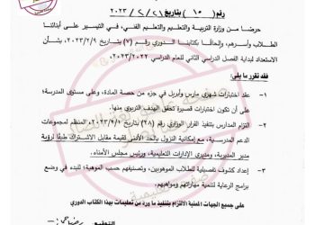 الخريطة الزمنية الجديدة بعد تخفيف المناهج - اخبار التعليم