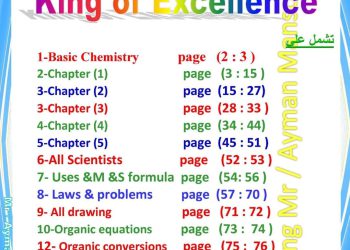 مذكرة مراجعة وتوقعات الكيمياء لغات للثانوية العامة 2023