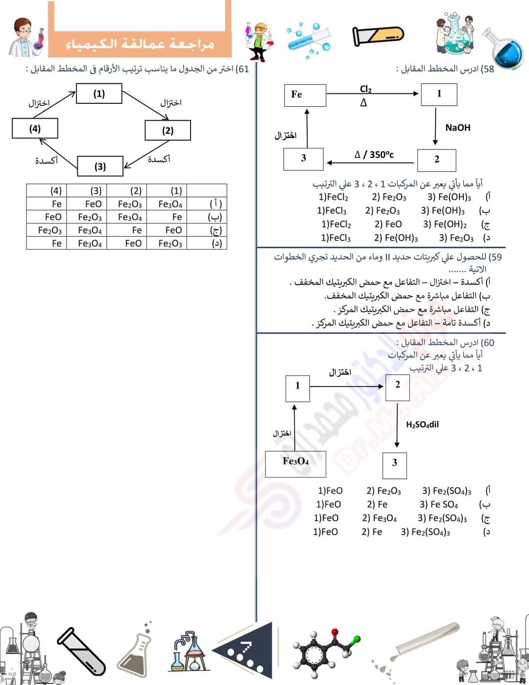 توقعات العمالقة في الكيمياء للصف الثالث الثانوي