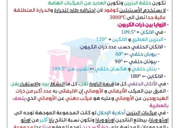 اقوى ملخص في الكيمياء العضوية للصف الثالث الثانوي