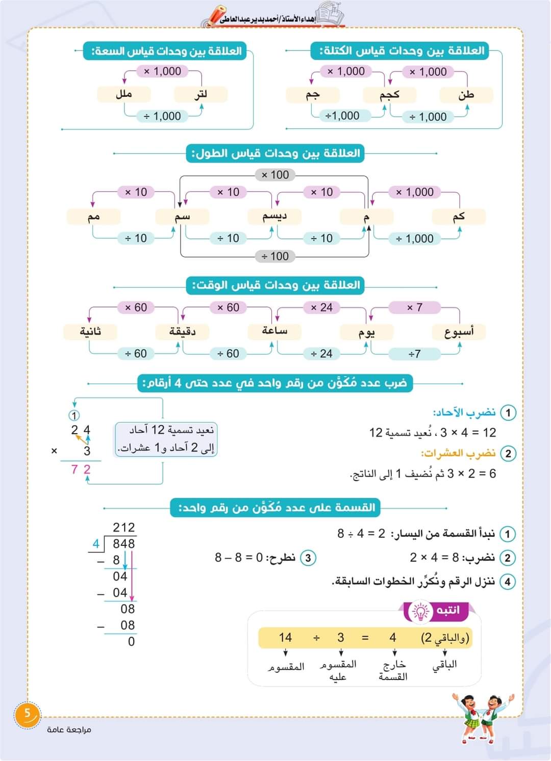 كتاب سلاح التلميذ في الرياضيات للصف السادس الابتدائي 2024