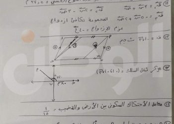 شاومينج ينشر إجابة امتحان الاستاتيكا بعد تداوله ب 45 دقيقة من توزيعه بلجان الثانوية العامة