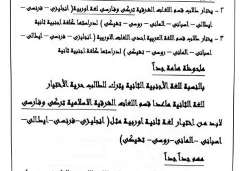 الشروط العامة للالتحاق بأقسام كلية الألسن للعام الجامعي 2024/2023