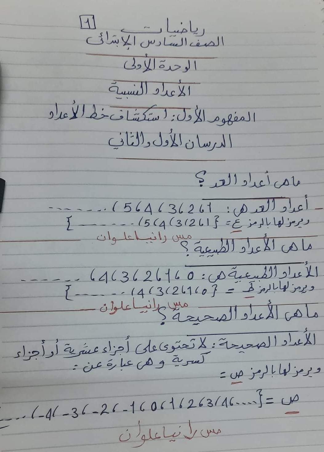 ملزمة شرح وتدريبات الرياضيات سادسة ابتدائي المنهج الجديد ترم اول 2024