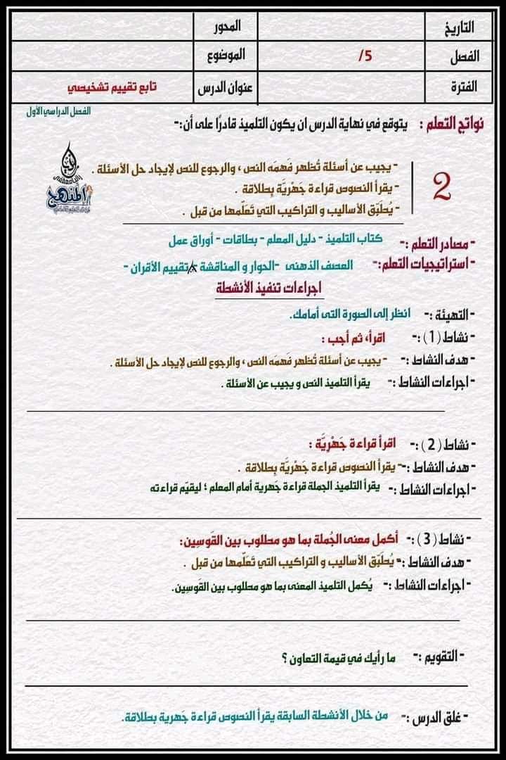 تحضير دروس اللغة العربية للصف الخامس الابتدائي الفصل الدراسي الأول - منصة كتاتيب مصر - تحضير دروس اللغة العربية للصف الخامس الابتدائي الفصل الدراسي الأول تحضير دروس اللغة العربية للصف الخامس الابتدائي الفصل الدراسي الأول