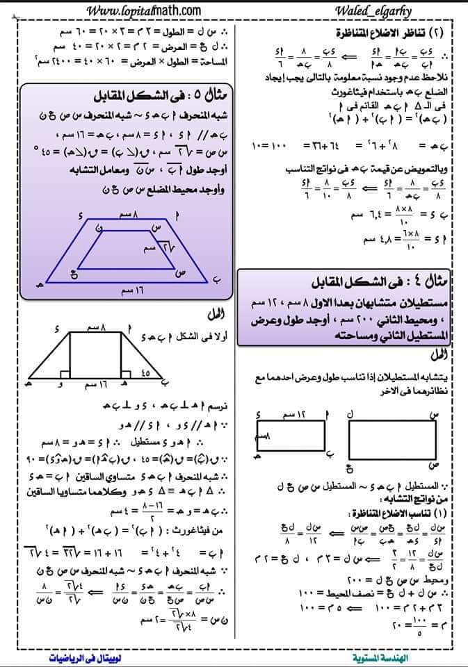 اقوى ملزمة تدريبات هندسة اولى ثانوي الترم الاول - منصة كتاتيب مصر - اقوى ملزمة تدريبات هندسة اولى ثانوي الترم الاول اقوى ملزمة تدريبات هندسة اولى ثانوي الترم الاول