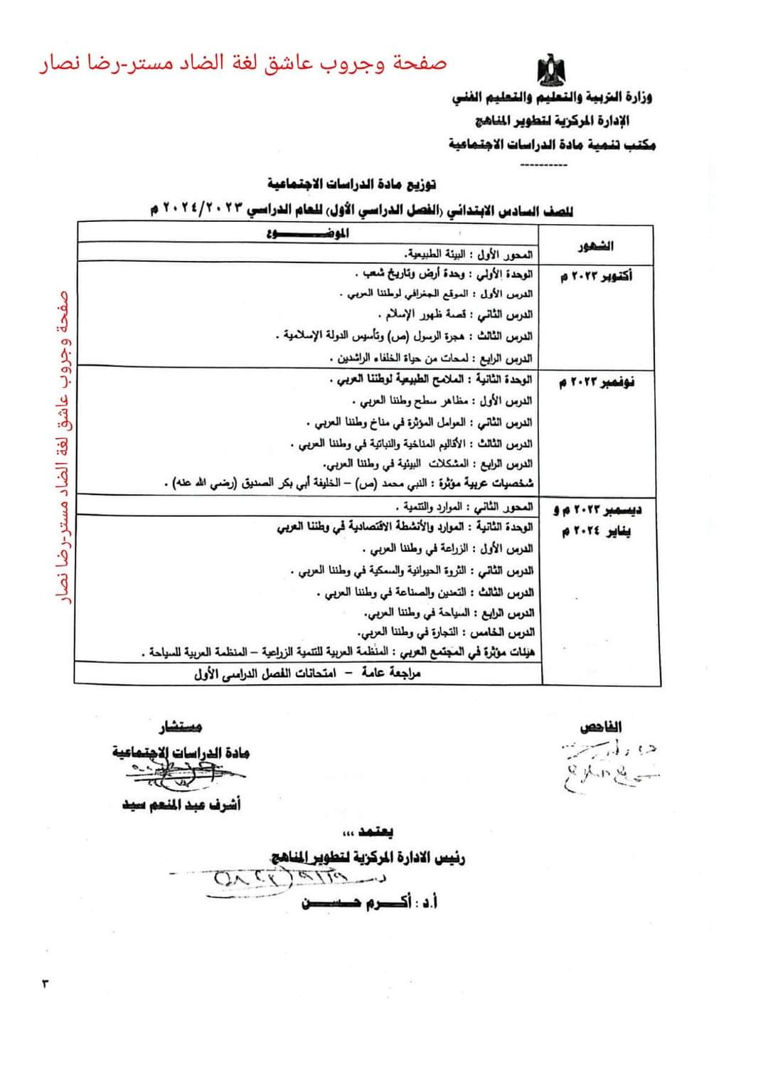 توزيع منهج الدراسات الاجتماعية للصف السادس الابتدائي نظام جديد الترم الاول 2024 - منصة كتاتيب مصر - توزيع منهج الدراسات الاجتماعية للصف السادس الابتدائي نظام جديد الترم الاول 2024 توزيع منهج الدراسات الاجتماعية للصف السادس الابتدائي نظام جديد الترم الاول 2024