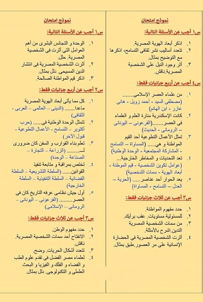 ملخص التربية الوطنية اولى ثانوي نظام حديث الترم الاول ملخص التربية الوطنية اولى ثانوي نظام حديث الترم الاول