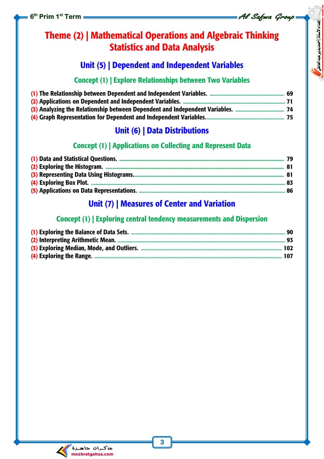 ملزمة ماث math للصف السادس الابتدائي لغات نظام جديد الترم الأول ملزمة ماث math للصف السادس الابتدائي لغات نظام جديد الترم الأول