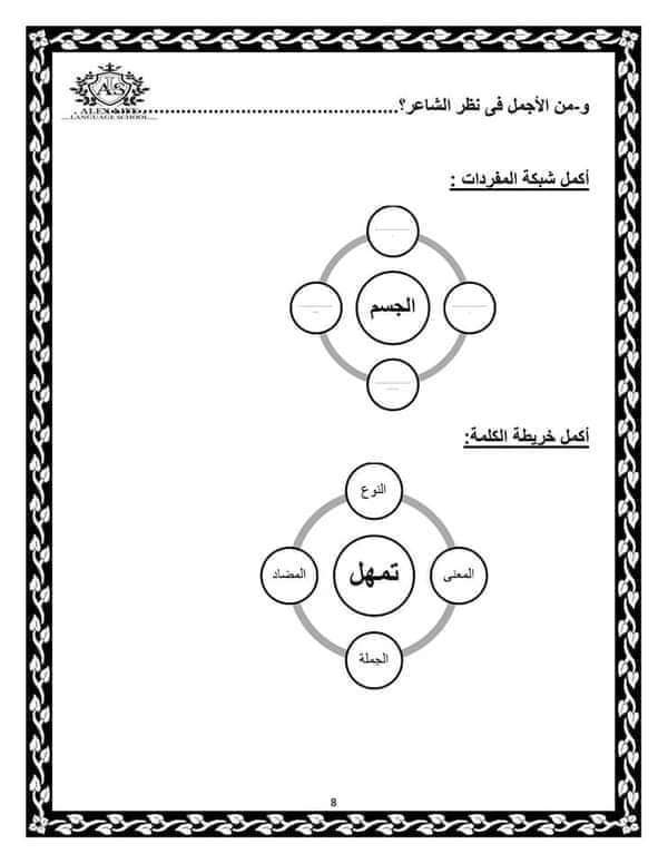 مذكرة المراجعة النهائية لغة عربية تالتة ابتدائي الترم الاول مذكرة المراجعة النهائية لغة عربية تالتة ابتدائي الترم الاول