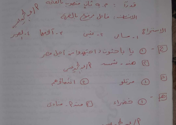 حل امتحان اللغة العربية الصف الثالث الاعدادي محافظة سوهاج الترم الاول 2024