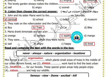 اجابة مراجعة ليلة الامتحان كونكت الصف السادس الابتدائي الترم الاول