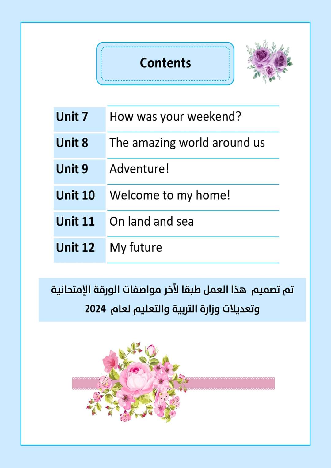 المذكرة الذهبية في اللغة الإنجليزية للصف الاول الاعدادي الترم الثاني ٢٠٢٤ المذكرة الذهبية في اللغة الإنجليزية للصف الاول الاعدادي الترم الثاني ٢٠٢٤