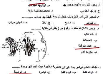 تجميع امتحانات الإدارات و المحافظات في مادة الأحياء الصف الاول الثانوي الترم الاول 2024