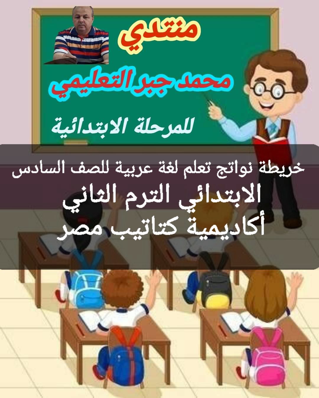 خريطة نواتج تعلم اللغة العربية للصف السادس الابتدائي الفصل الدراسي الثاني