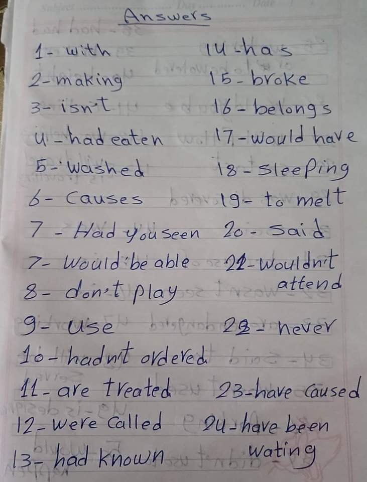 اسئلة تصحيح خطأ متوقعة لغة إنجليزية الصف الثالث الاعدادي الترم الثاني مع الاجابات اسئلة تصحيح خطأ متوقعة لغة إنجليزية الصف الثالث الاعدادي الترم الثاني مع الاجابات