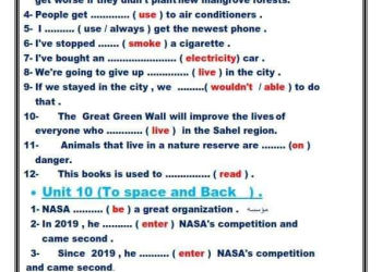 اهم توقعات اسئلة اللغة الإنجليزية الصف الثالث الاعدادي الترم الثاني