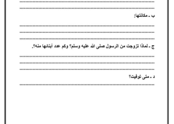 مهام ادائية تربية إسلامية الصف السادس الابتدائي الترم الثاني