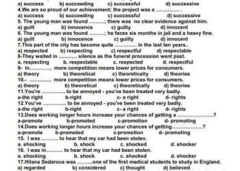 تحميل اسئلة المتشابهات المتوقعة في اللغة الإنجليزية للثانوية العامة بالاجابات