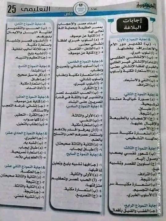 أهم توقعات الجمهورية في اللغة العربية للثانوية العامة 2024 أهم توقعات الجمهورية في اللغة العربية للثانوية العامة 2024