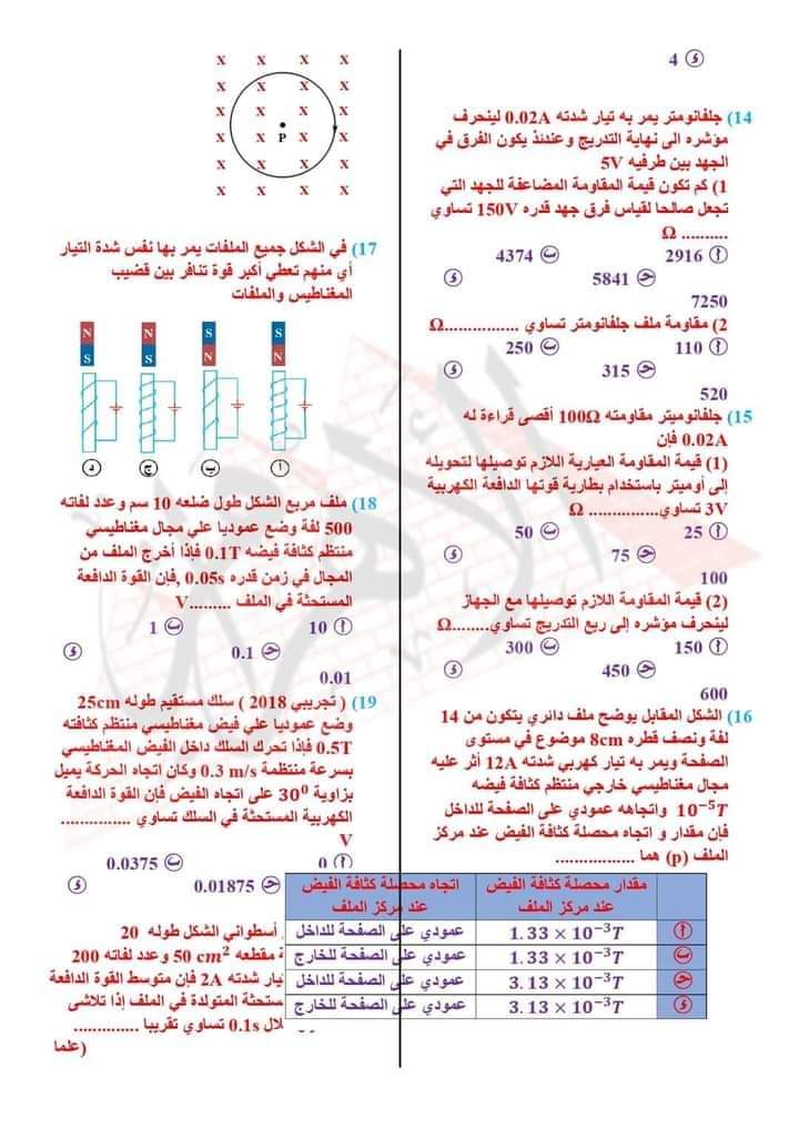 توقعات جريدة الأهرام في الفيزياء للثانوية العامة 2024 بالاجابات توقعات جريدة الأهرام في الفيزياء للثانوية العامة 2024 بالاجابات