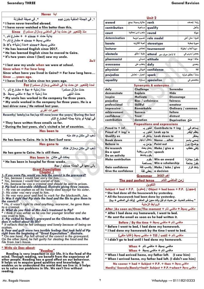 أهم توقعات ومراجعة اللغة الإنجليزية للثانوية العامة 2024 أهم توقعات ومراجعة اللغة الإنجليزية للثانوية العامة 2024