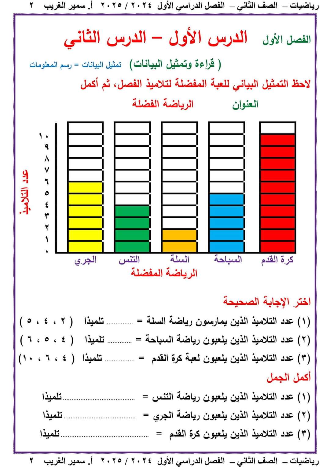 تحميل ملزمة سمير الغريب رياضيات الصف الثاني الابتدائي الترم الاول ٢٠٢٥ تحميل ملزمة سمير الغريب رياضيات الصف الثاني الابتدائي الترم الاول ٢٠٢٥