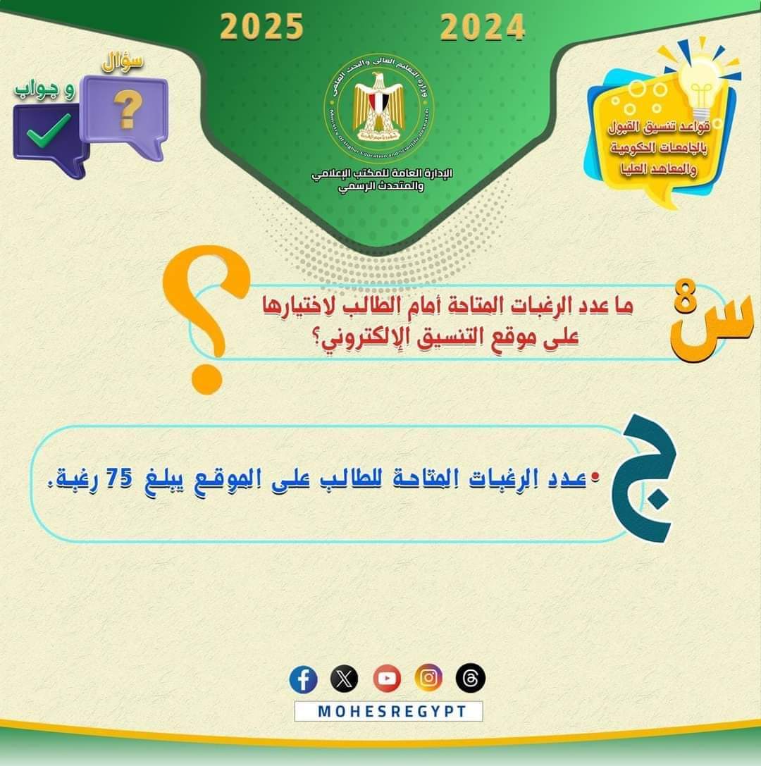 شرح طريقة كتابة رغبات تنسيق الجامعات وأهمية ترتيبها - اخبار التعليم
