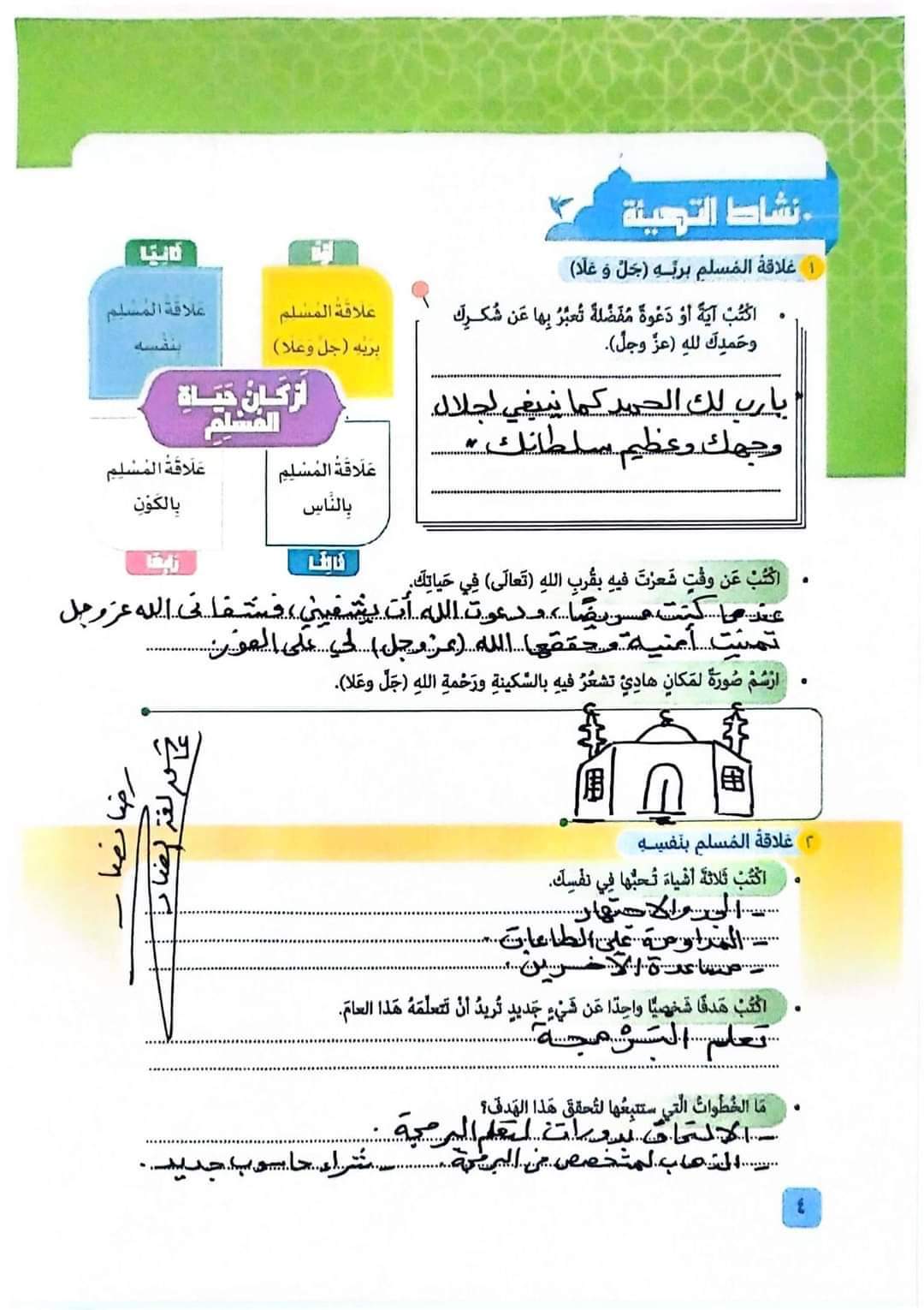 حل كتاب التربية الإسلامية الصف الاول الاعدادي الترم الاول 2025 حل كتاب التربية الإسلامية الصف الاول الاعدادي الترم الاول 2025