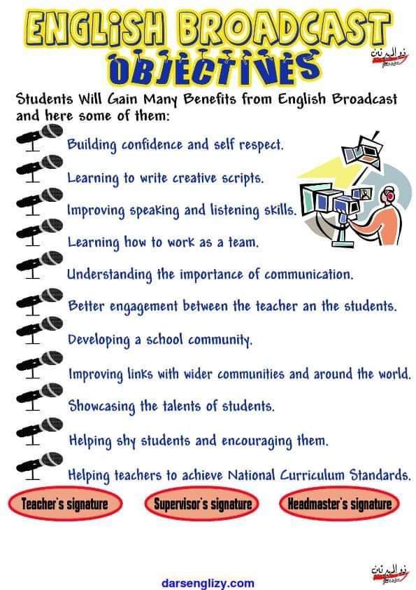 سجل الاذاعة المدرسية باللغة الإنجليزية للعام الدراسي 2025 سجل الاذاعة المدرسية باللغة الإنجليزية للعام الدراسي 2025