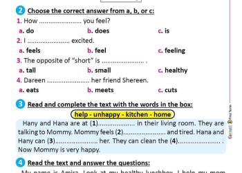 نماذج اختبارات لغة إنجليزية الصف الثالث الابتدائي الفصل الدراسي الاول 2025