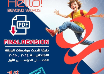 مراجعة المعاصر النهائية في اللغة الإنجليزية الصف الاول الاعدادي نظام جديد الترم الاول 2025