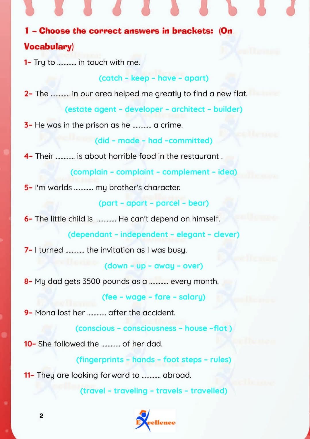 مراجعة ليلة الامتحان لغة إنجليزية الصف الثالث الاعدادي الفصل الدراسي الاول 2025