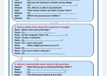 ملزمة المراجعة النهائية في اللغة الإنجليزية تانية اعدادي الترم الاول 2025