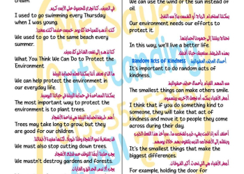 ملزمة براجرافات الصف الثاني الاعدادي الفصل الدراسي الاول