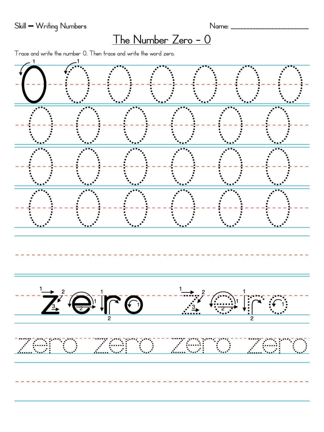 مذكرة تأسيس كتابة الأرقام باللغة الإنجليزية  من 1 الى 100 للأطفال